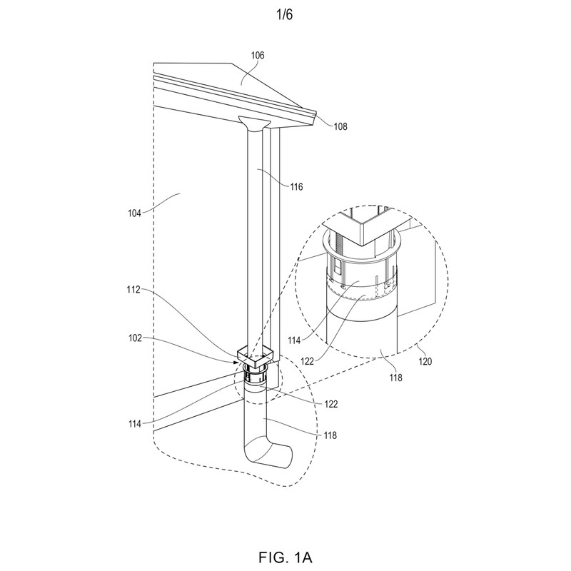 6x4x4 Downspout Adapter (White)