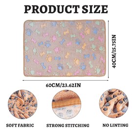 KOLZEMV Pack of 2 Waterproof Dog Blanket for Large Dogs, 60 x 40 cm, Outdoor Dog Blanket, Washable, Dog Blanket, Sofa Protection, Made of Sherpa Fleece, Cat Blanket, Fluffy and Soft