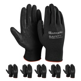 MAGPIE Safety Work Gloves - Set of 5 Pairs (X-Large)