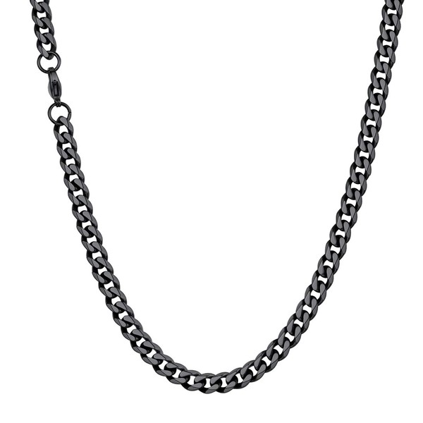 U7 Classic Curb Chain for Men and Women, Stainless Steel,