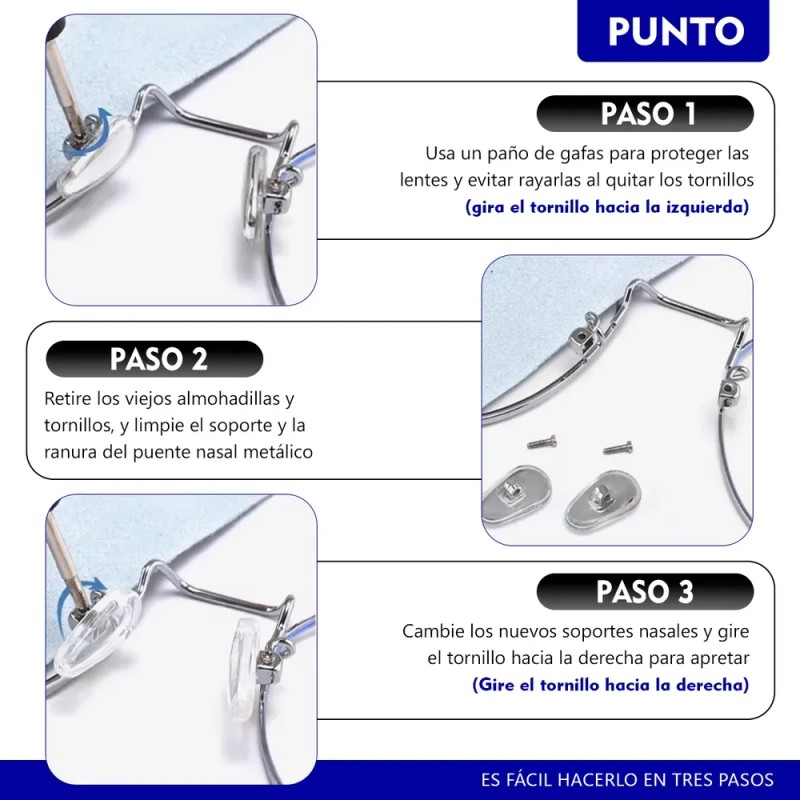 Set De 90 Pares Almohadillas De Nariz Para Gafas Repuestos