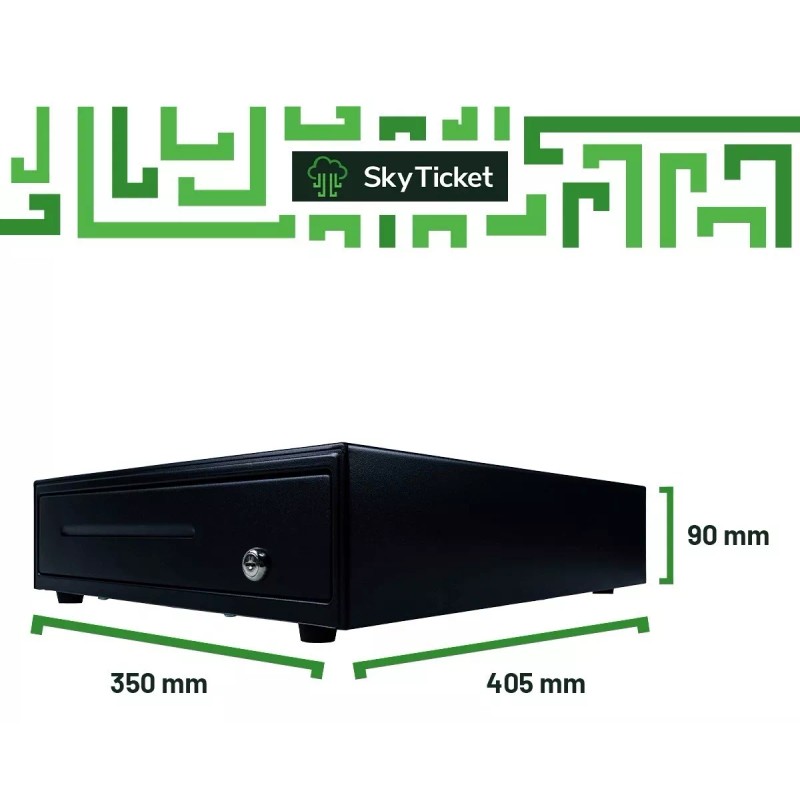 Sky Ticket Cajón Dinero Uso Rudo Punto Venta 4 Billetes