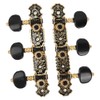 Alomejor 3 Pairs Classic Guitar Pegs Tuning Pegs Rustproof Easy