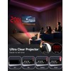 Netzu Projection Clock for Bedroom Ceiling, Alarm Clocks with 180°