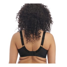 ELOMI Women's Cate Full Coverage Underwire Bra Full Cup Bra Opaque, black