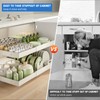 Expandable Pull-Out Cabinet Organizer (Width 13.78"-19.69"), Adhesive Drawer for Kitchen