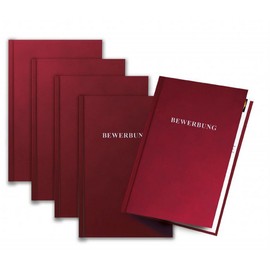 Exacompta 445103KHSB Application Folder Silver Print Premium Manila Cardboard DIN A4 Pack of 5 Bordeaux