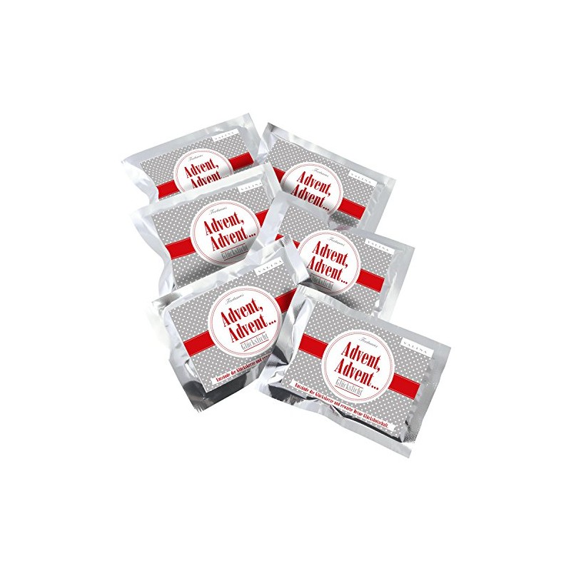 Valina FORTUNAS 'Tea Light Dots Silver Advent, Advent/6 Pack