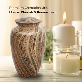 Urnsdirect2u Weathered Woody Adult Urn, Aluminum