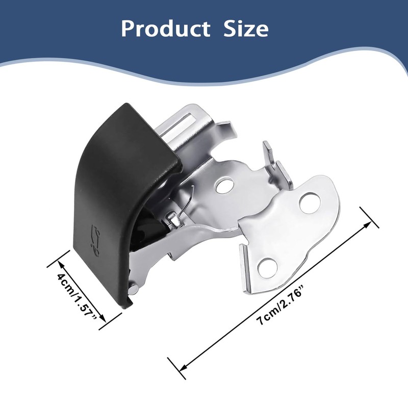 FZJDSD Interior Hood Latch Lock Actuator Release Handle Assembly 51237149591