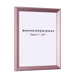 Rahmendesign24 Rio Picture Frame 21 x 29.7 (DIN A4) Rose Gold Photo Frame, Removable Frame, Poster Frame, Puzzle Frame