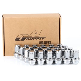 GAsupply 14x2 OEM Factory Style Lug Nuts, 24pcs One-Piece Chrome Large Acorn Seat Lug Nuts 2" Tall 13/16" Hex for Ford F-150 Expedition Lincoln Navigator Factory Wheels