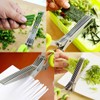 TNSRAY Herb Scissors Green Herb Scissors Stainless Steel Kitchen Scissors