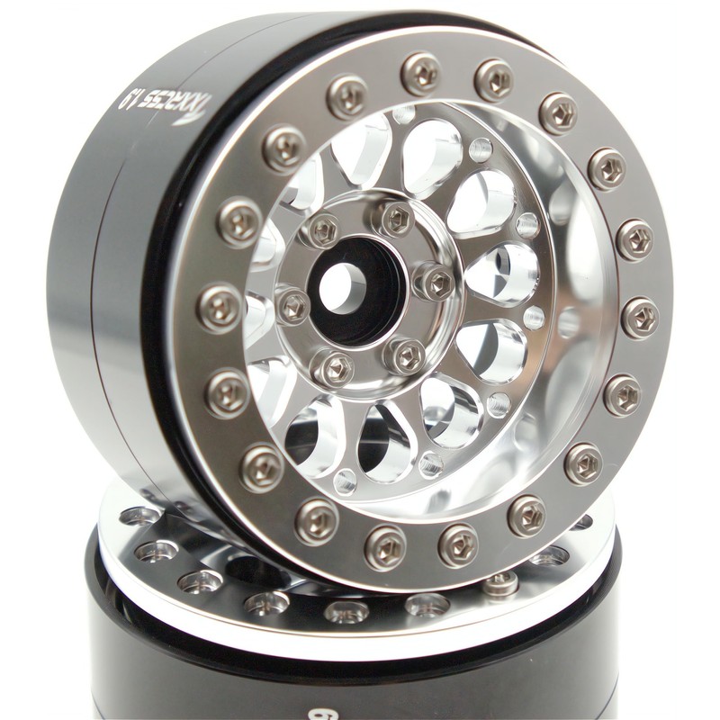 TxxRcss Rc 1.9 Inch Beadlock Wheel Negative Offset 8mm Aluminum