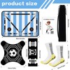 2F22E Soccer Training Mat, Soccer Training Equipment with Video Guide,