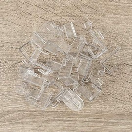 Ideas with Heart Decorative Hooks Window Hooks Door Hooks for Hanging For Decoration Pack of 20 For Windows & Doors up to 17 mm Thick Each 2 cm x 2.8 cm x 3.4 cm