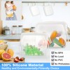 Reusable Silicone Storage Bags, 2 PCS Stand Up Food Grade