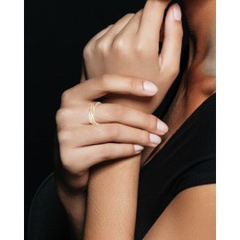 EnerCoppeX Copper Magnetic Ring for Women, Lymphatic Drainage Adjustable Ring, 3500 Gauss Magnet (CPR-0131B)