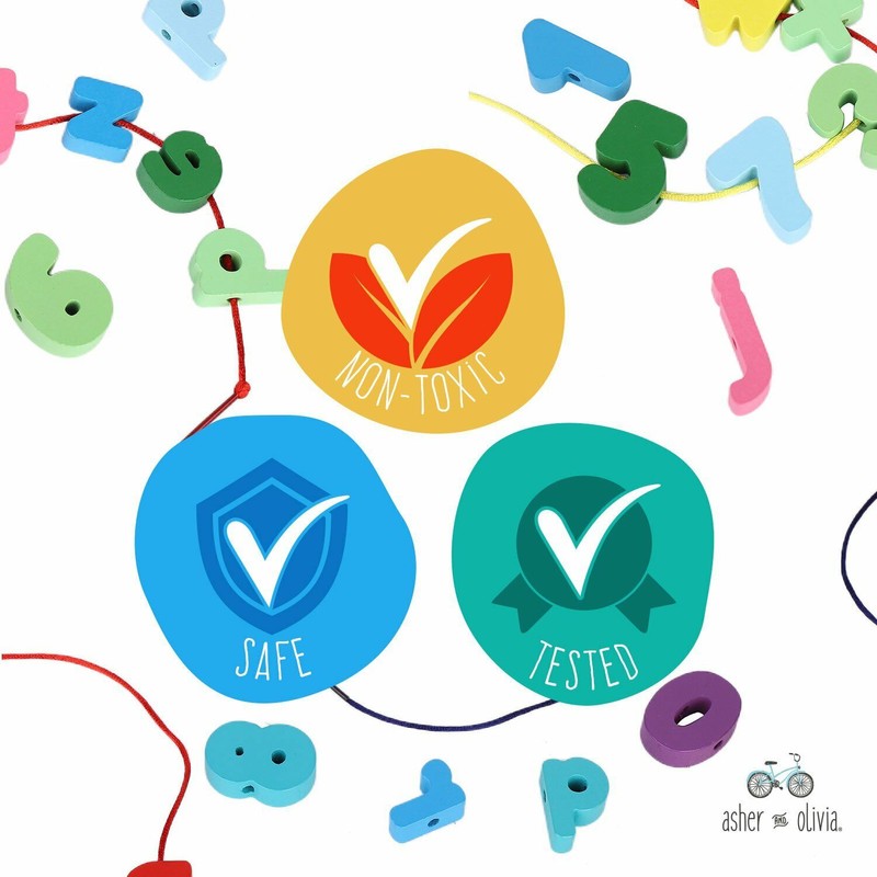 Asher and Olivia Alphabet Number Puzzles & Flash Cards –