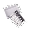 IMEEA Ceramic Soap Dish Holder SUS304 Stainless Steel Double Layer