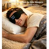 Sleep Mask with Bluetooth Headphones, 100% Light Blocking Sleep Headphones