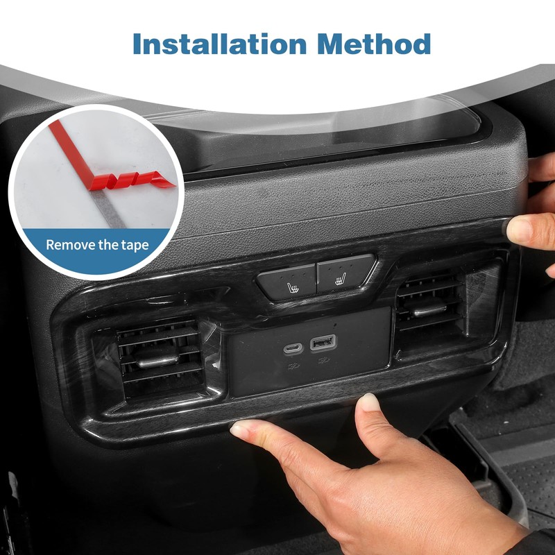 PDKLIN for Silverado Rear Air AC Vent Cover Trim Panel