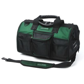 Masterforce 18" Large Mouth Tool Bag Removable Wall Adjustable Strap Garage Utility Storage