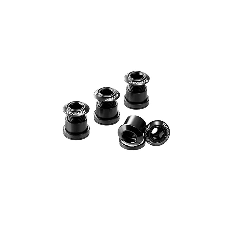 Reverse Chainring Screws Set of 4 Aluminium Black