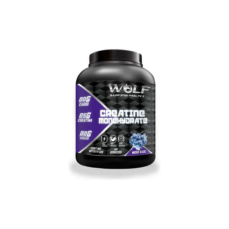 Duo Creatina Wolf 1kg + Creatina Wolf 1kg Varios Sabores