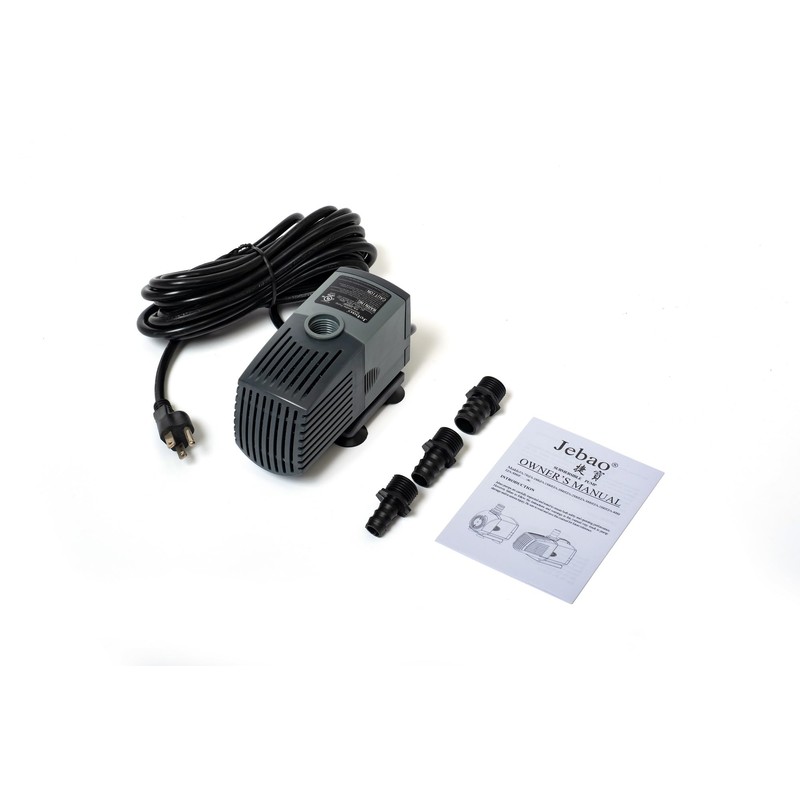 Jebao Submersible Fountain Pump for Hydroponics, Aquaponics, Waterfall, Fish Pond