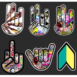 OwnTheAvenue JDM Sticker Bombing Pack Lot Low Drift Dope 6 Vinyl Decal Stickers #223