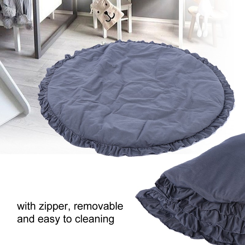 Baby Play Mat Round Shape Carpet Soft Cotton Decoration Crawling