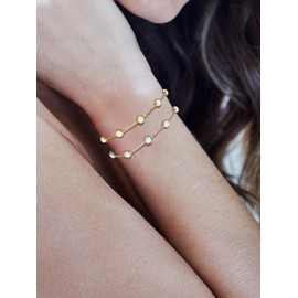 KristLand Women Bracelets Opal Bracelets with Silver Hand Chain 925 Sterling Silver White Gold Plated Jewelry Party Birthday Gifts for Ladies Girl