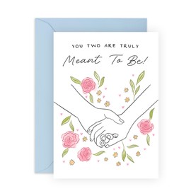 Romantic Love Card - 'Truly Meant To Be Couple' - Gifts for Friend, Brother, Sister, Mum, Dad, Cousin - Valentines Day Greeting for Them - Comes with Fun Stickers