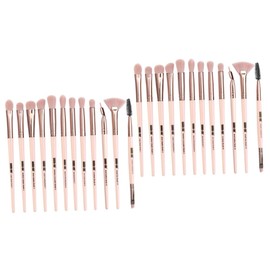 Healeved 2sets Eyeshadow Brush Women Versatile Makeup Tool Kit and Rose Gold Design for Daily and Beginner Use Handle and Soft Bristles