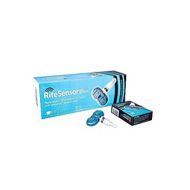RITE-Sensor Blue - TPMS Sensor for Bluetooth TPMS w/Aluminum clamp-in Valve stem (1, Silver, 1)