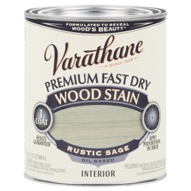Rust-Oleum 297426 Rustic Sage Varathane Premium Fast Dry Wood Stain, 1 Quart, 2 Pint Can (Pack of 2)