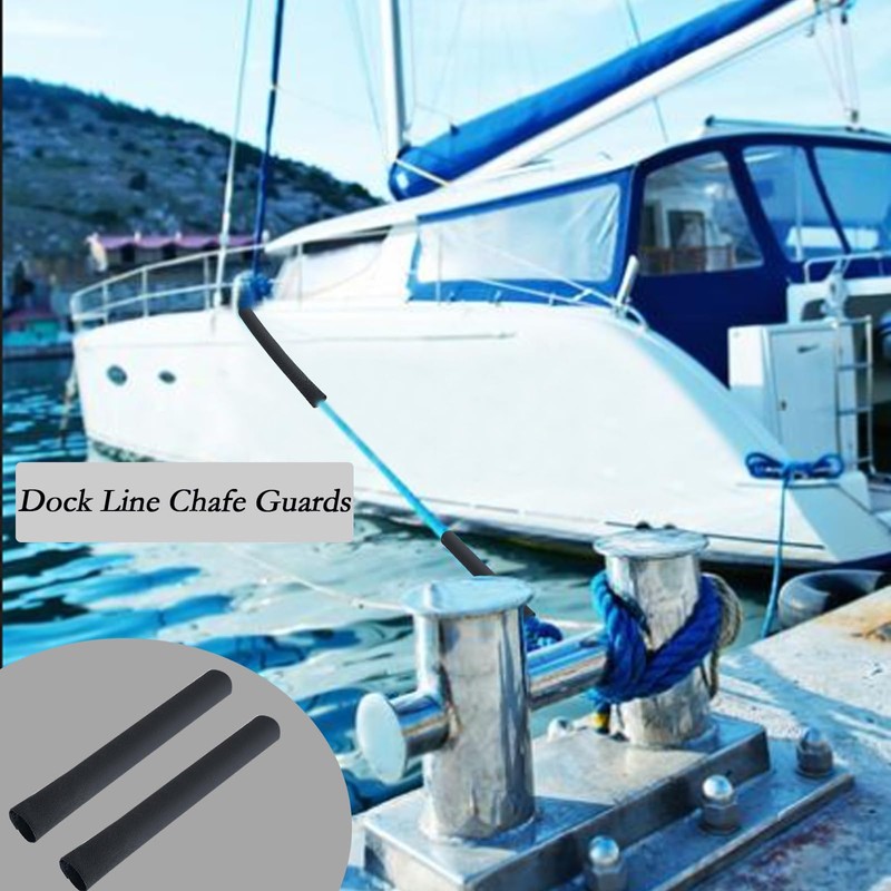 RddenIy Dock Line Chafe Guards, 39.3”Length Ultra Strong Removable Chafing