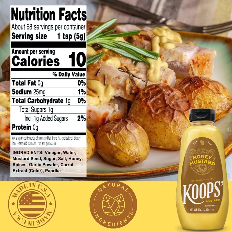 Koops' Best Sellers Mustard Variety Pack – Horseradish, Dijon, Honey