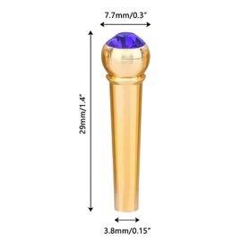 Musiin Acoustic Guitar Bridge Pins String Peg Guitar Parts Replacement Pack of 6 Pieces(Blue)