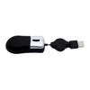 Retractable Travel Mouse - Small Mini Sleek - Black &