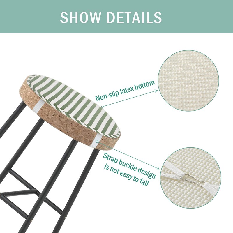 Round Stool Chair Cushions for Kitchen Dining Seat Pads with