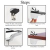 4 Pcs Wall Mount Glass Shelf Bracket, Adjustable Glass Shelf