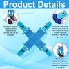 BOXOB 2pcs Bed Sheet Detangler, Blue Sheet Detangler Fitted Sheet