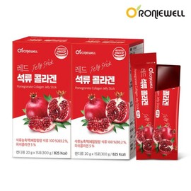 Loniwell 로니웰 레드 석류 콜라겐 젤리스틱 15포 2개 (초저분자 피쉬콜라겐) Ronniewell Red Pomegranate Collagen Gel Stick 15 Packs x 2 (Ultra Low Molecular Fish Collagen)