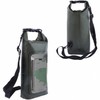 Transparent Waterproof Dry Bag 2L with Phone Pouch for Water Activities, Beach, Camping Storage Bag Black