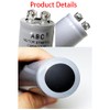 1Piece CD60 Motor Start Capacitor ABC 500MFD 125VAC Capacitor ABC