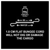 Master Lock 3229EURDAT Flat Bungee with Reverse Hooks, Reflective, 80