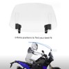 Shkalacar Motorcycle Windscreen, Clip-on Windscreen Extension with Adjustable Clip, Universal