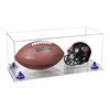 Better Display Cases Acrylic Full Size Football and Mini Helmet